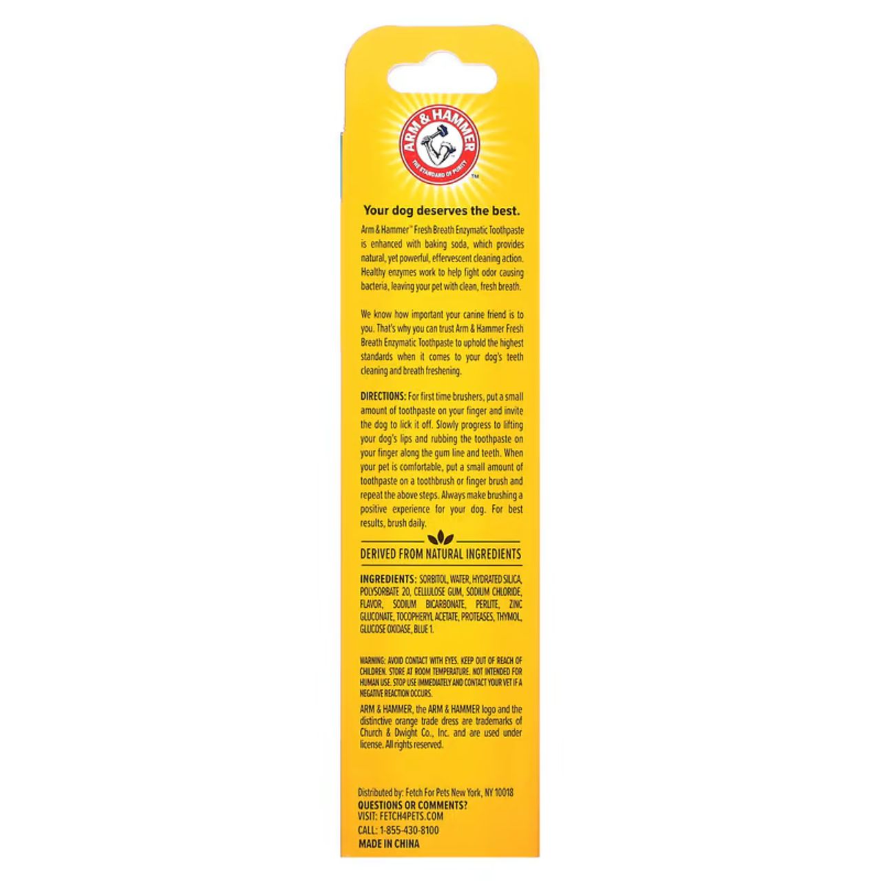 [Kills Bad Breath Causing Bacteria] EXPIRY 2026 Arm & Hammer Fresh Breath Enzymatic Toothpaste For Dogs Vanilla Ginger / Beef Flavour 67.5g