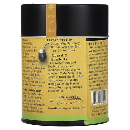 EXPIRY 2025 The Tao of Tea Yerba Mate Tea 114g Organic Chimarrao Brazilian / Brazilian Mate South American Mate