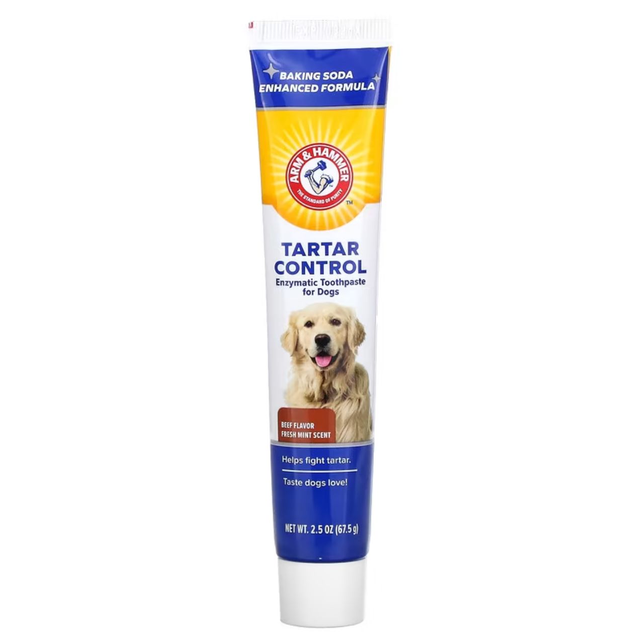 [Kills Bad Breath Causing Bacteria] EXPIRY 2026 Arm & Hammer Fresh Breath Enzymatic Toothpaste For Dogs Vanilla Ginger / Beef Flavour 67.5g