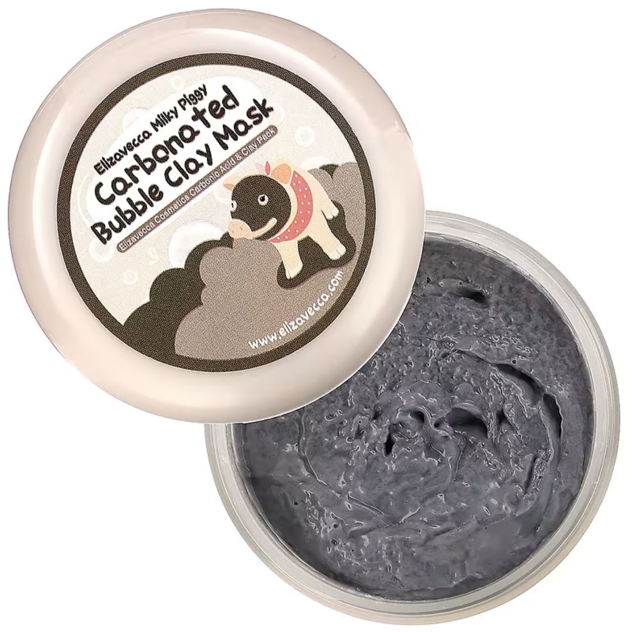 [With Collagen + Green Tea + Charcoal/Clay] EXPIRY 2026 Elizavecca Milky Piggy Carbonated Bubble Clay Beauty Mask 100g