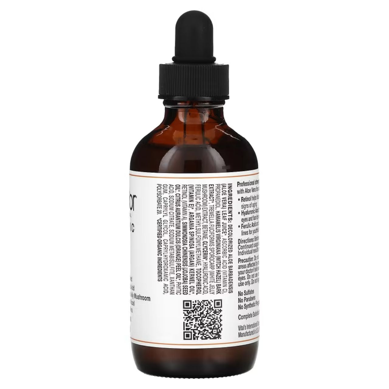 EXPIRY 2027 Pura D'or 20% Vitamin C Serum 118ml With Retinol, Hyaluronic Acid, Argan Oil, Vitamin E, Ferulic Acid