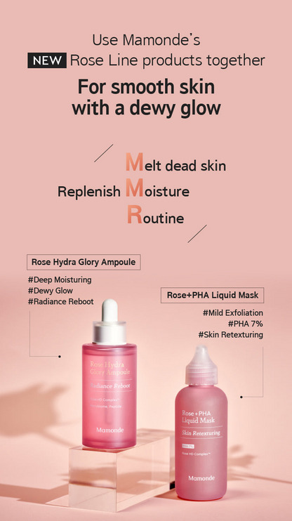 EXPIRY May 2025 Mamonde Rose + PHA Liquid Mask 80ml Facial Serum Moisturizer