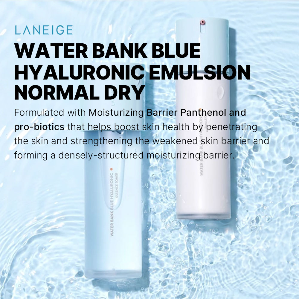 [EXPIRY 2026] Laneige Water Bank Blue Hyaluronic Essence Toner 160ml (For Normal to Dry Skin Type) Facial Skin Refiner