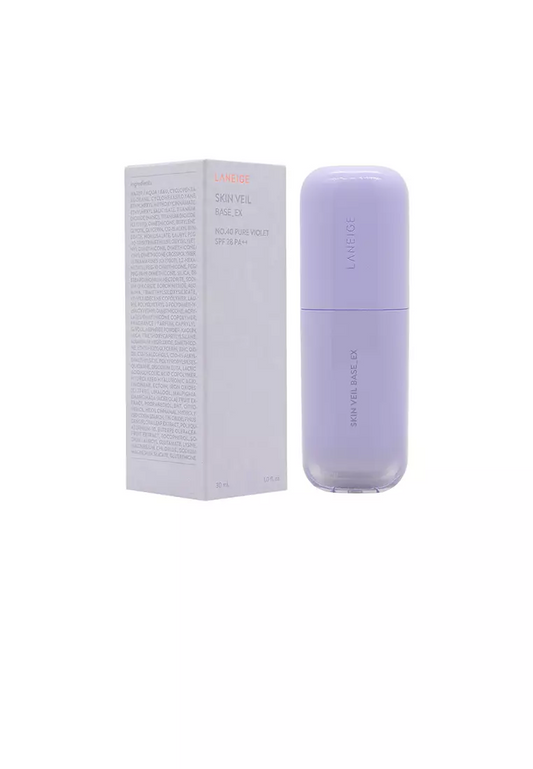 EXPIRY 2026 Laneige Skin Veil Base SPF25 PA++ No. 40 Pure Violet 30ml Corrects Dull and Yellowish Skin Tone Cool Tone