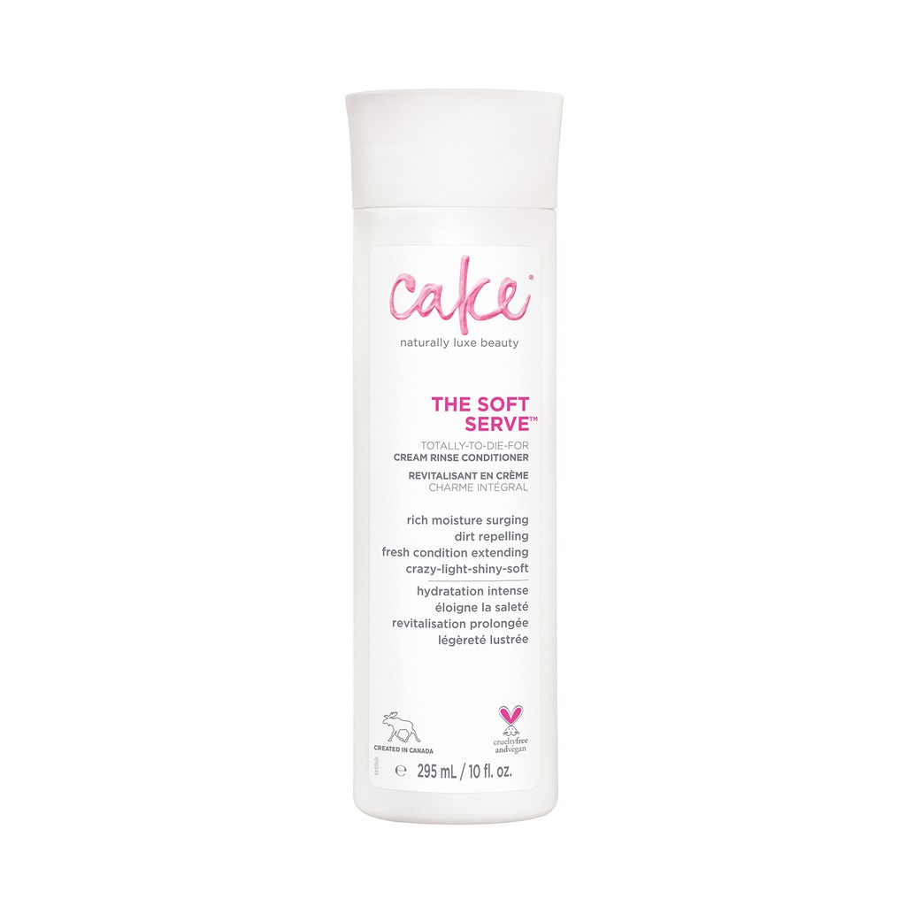 Cake Beauty The Soft Serve Cream Rinse Hair Conditioner 295ml Rich Moisture, Dirt Repelling and Fresh Condition