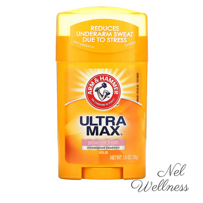 EXPIRY 2025 Arm & Hammer UltraMax Solid Antiperspirant Deodorant (Powder Fresh) 28g / 73g