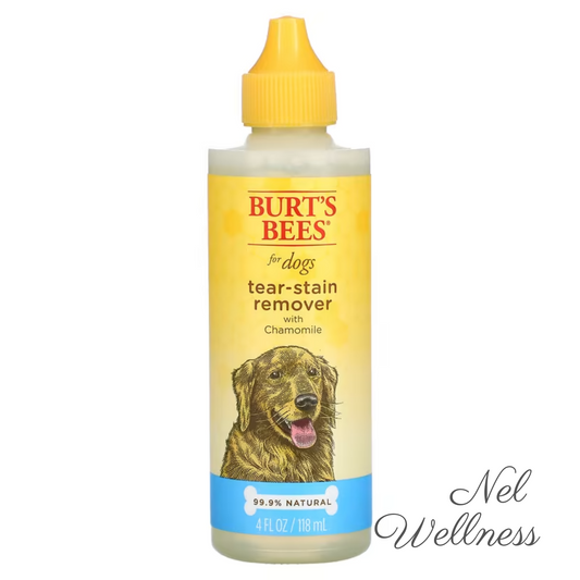 [No Colorants] EXPIRY 2027 Burt's Bees Tear-Stain Remover for Dogs with Chamomile 120ml Unscented Sulfates free Eye