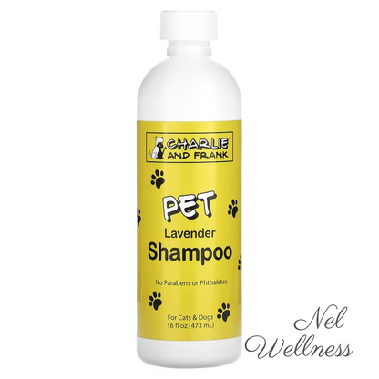 [For Cats and Dogs] EXPIRY 2025 Charlie and Frank Pet Shampoo Unscented / Lavender Flavour 473ml No Parabens or Phthalates