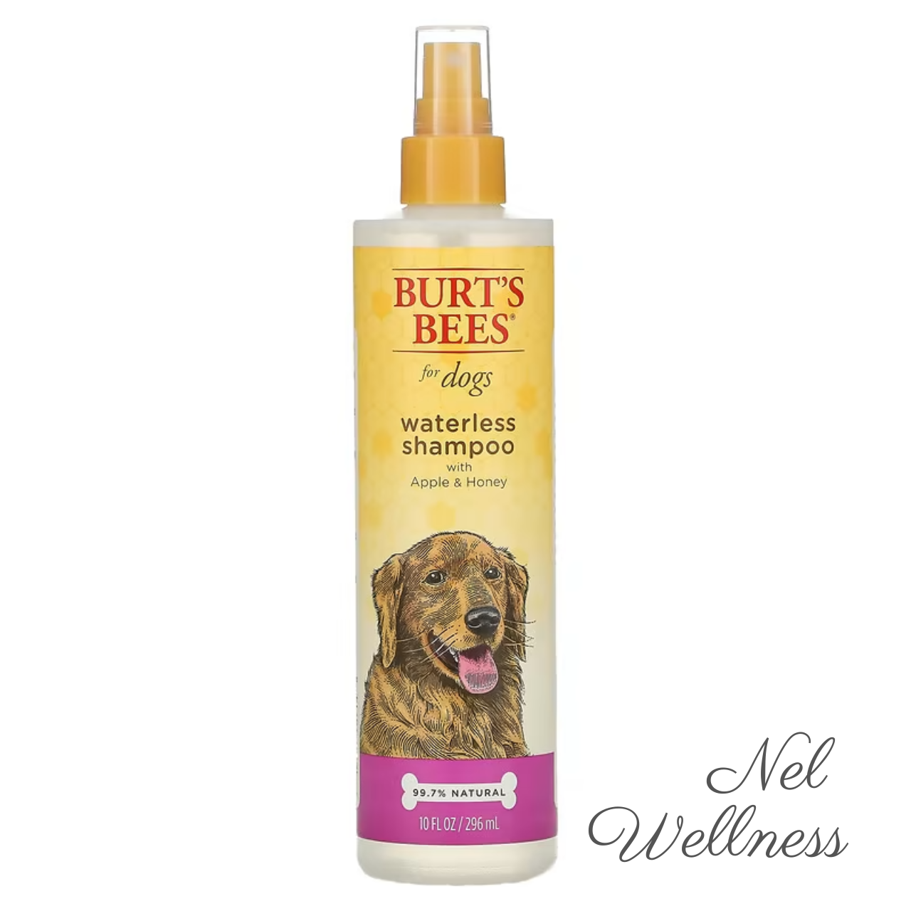 EXPIRY 2027 Burt's Bees Waterless Shampoo for Dogs and Cats with Apple & Honey 296ml