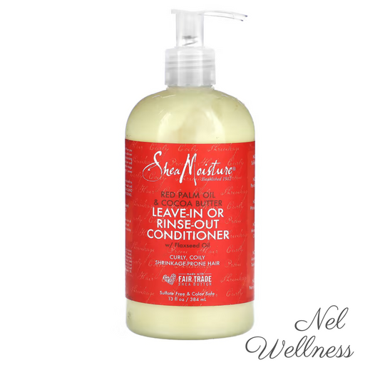 EXPIRY 2026 SheaMoisture Leave-In Rinse-Out Conditioner For Curly Coily Shrinkage-Prone Hair Red Palm Oil Cocoa Butter