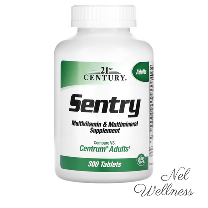 EXPIRY 2026 21st Century Sentry Adults Multivitamin & Multimineral Supplement 300 Tablets / 300 Day Supply