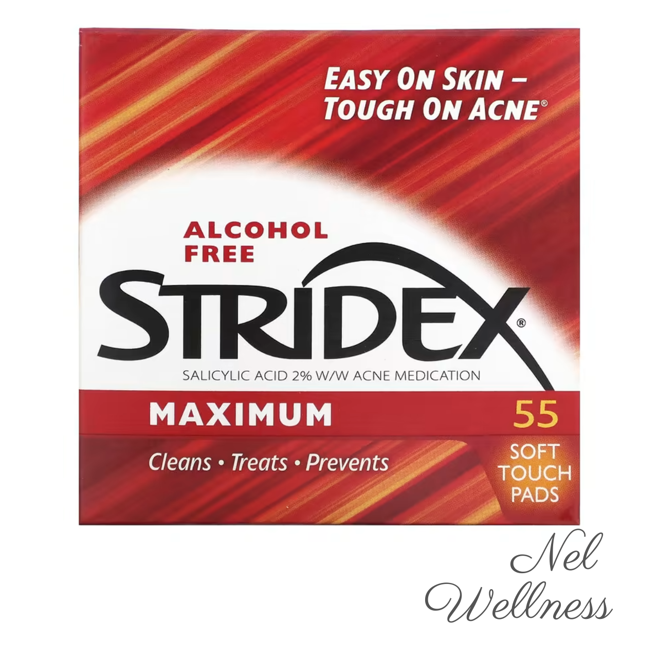 [Great For Travel] EXPIRY 2026 Stridex Maximum 55 Soft Touch Pads Acne Control Alcohol Free Cleans Treats Prevents