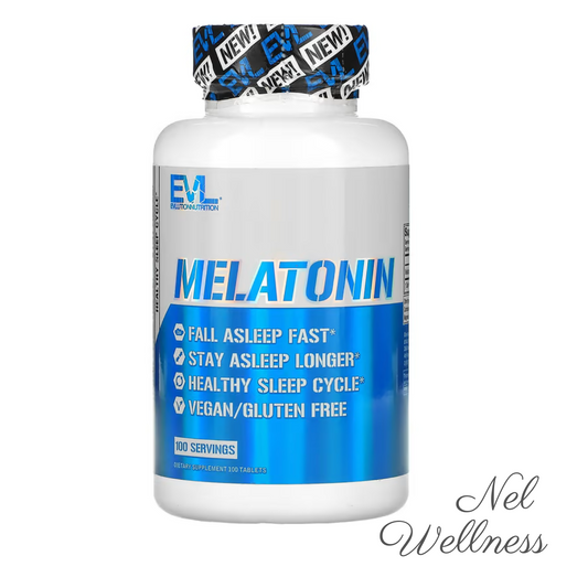 EXPIRY 2025 EVLution Nutrition Melatonin 5mg 100 Tablets Sleep Health Support