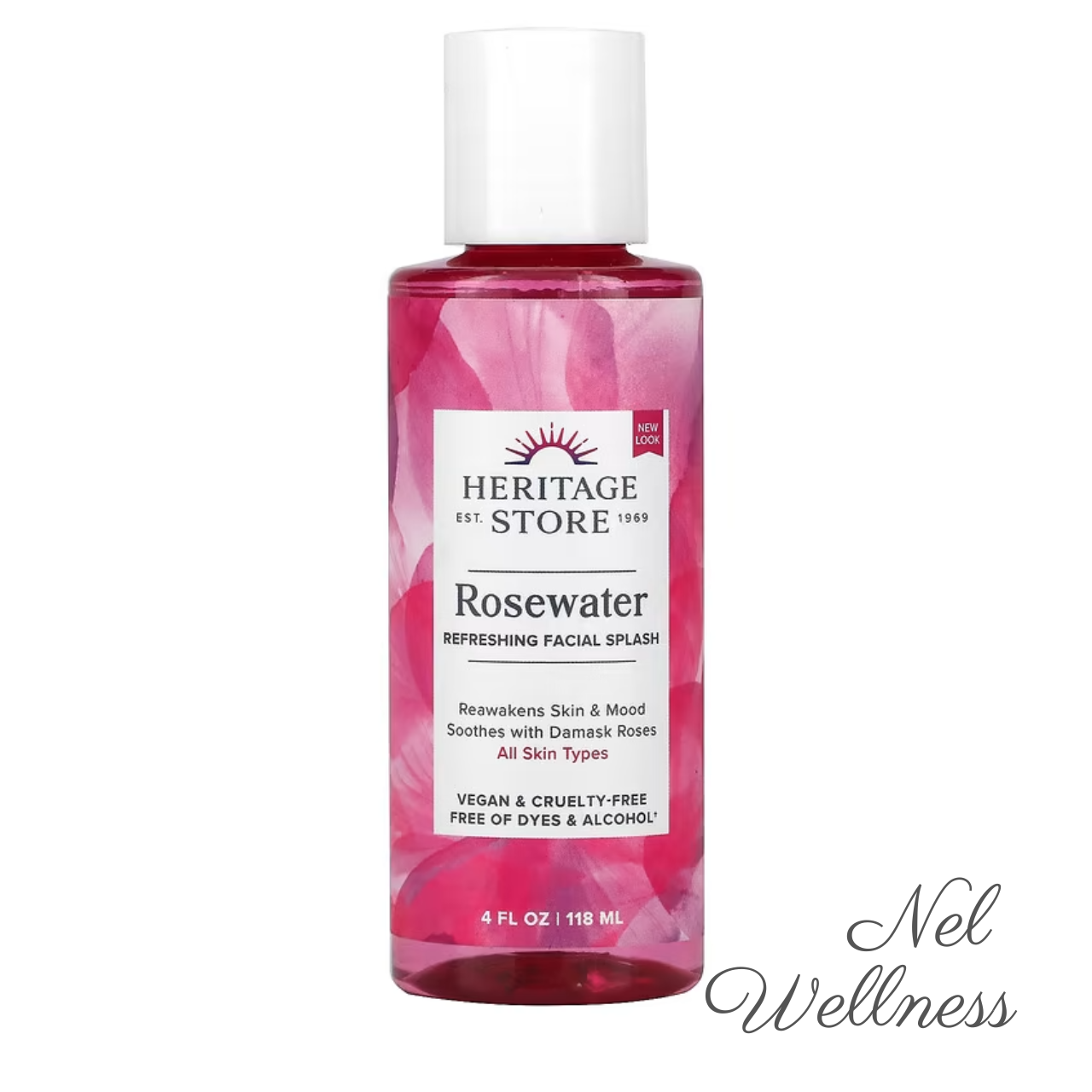 EXPIRY 2025 Heritage Store Rosewater & Glycerin Hydrating Facial Mist / Rosewater Refreshing Facial Splash 118ml