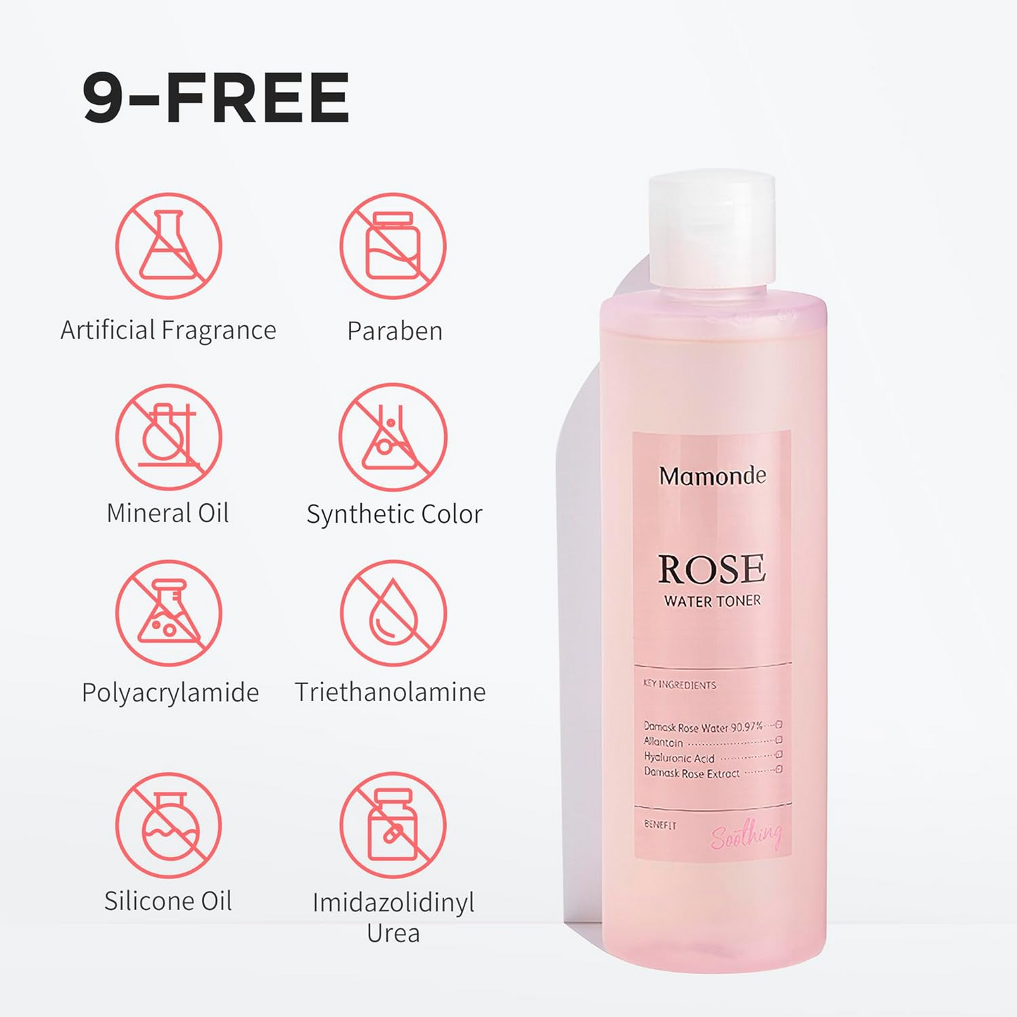 EXPIRY 2026 Mamonde Rose Water Toner 250ml / 500ml - For All Skin Types, Soothing, Moisturizing, Hydrating, Even Out Skin Texture, Sensitive Skin, Rose Water, Oil Free, Alcohol Free, Mamonde Rose Toner