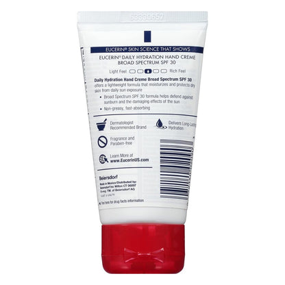 Eucerin Daily Hydration Hand Cream Broad Spectrum SPF 30 78g