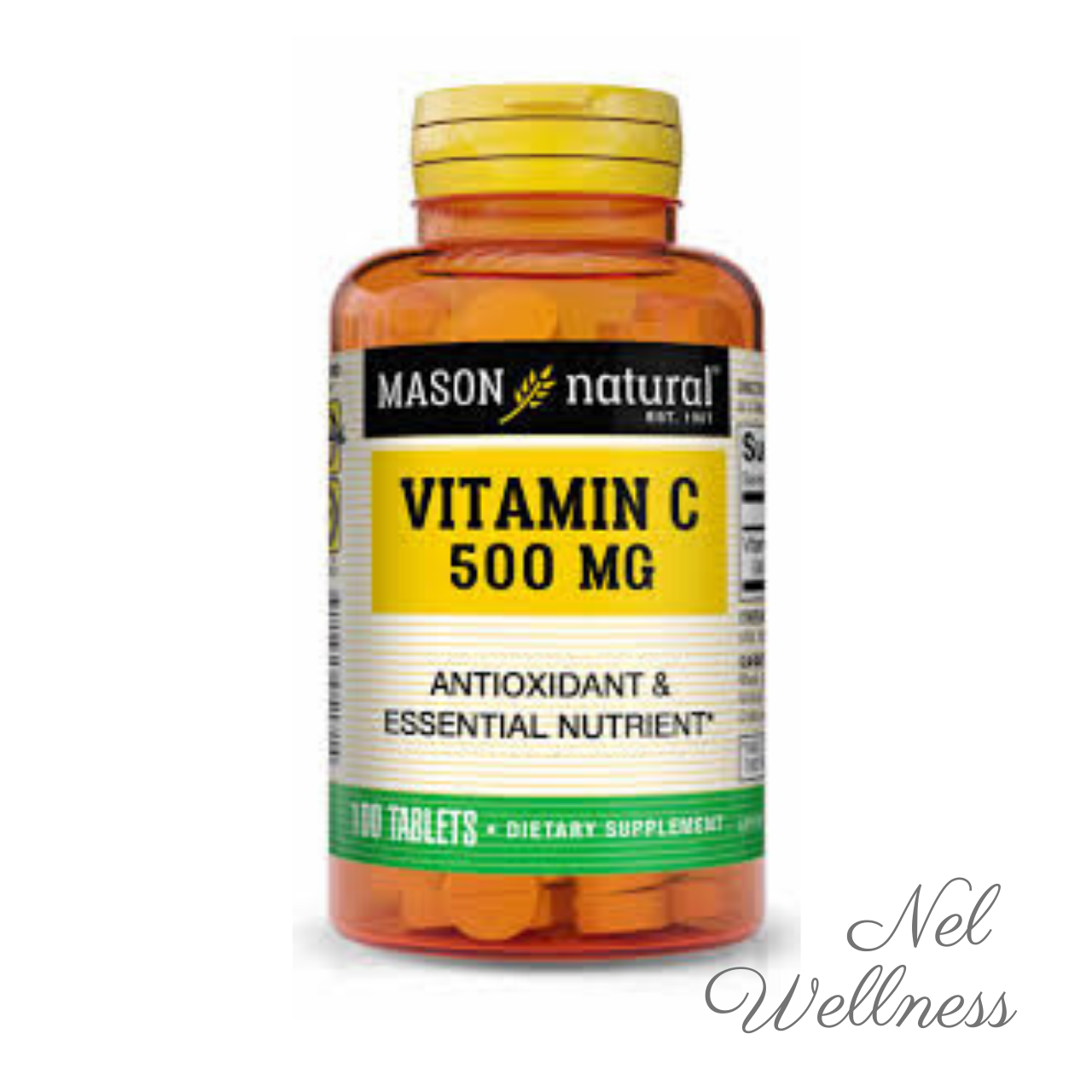 [Boost Immunity] Mason Natural Vitamin C 500 mg 100 Tablets / 100 Day Supply Antioxidant Anti Oxidant