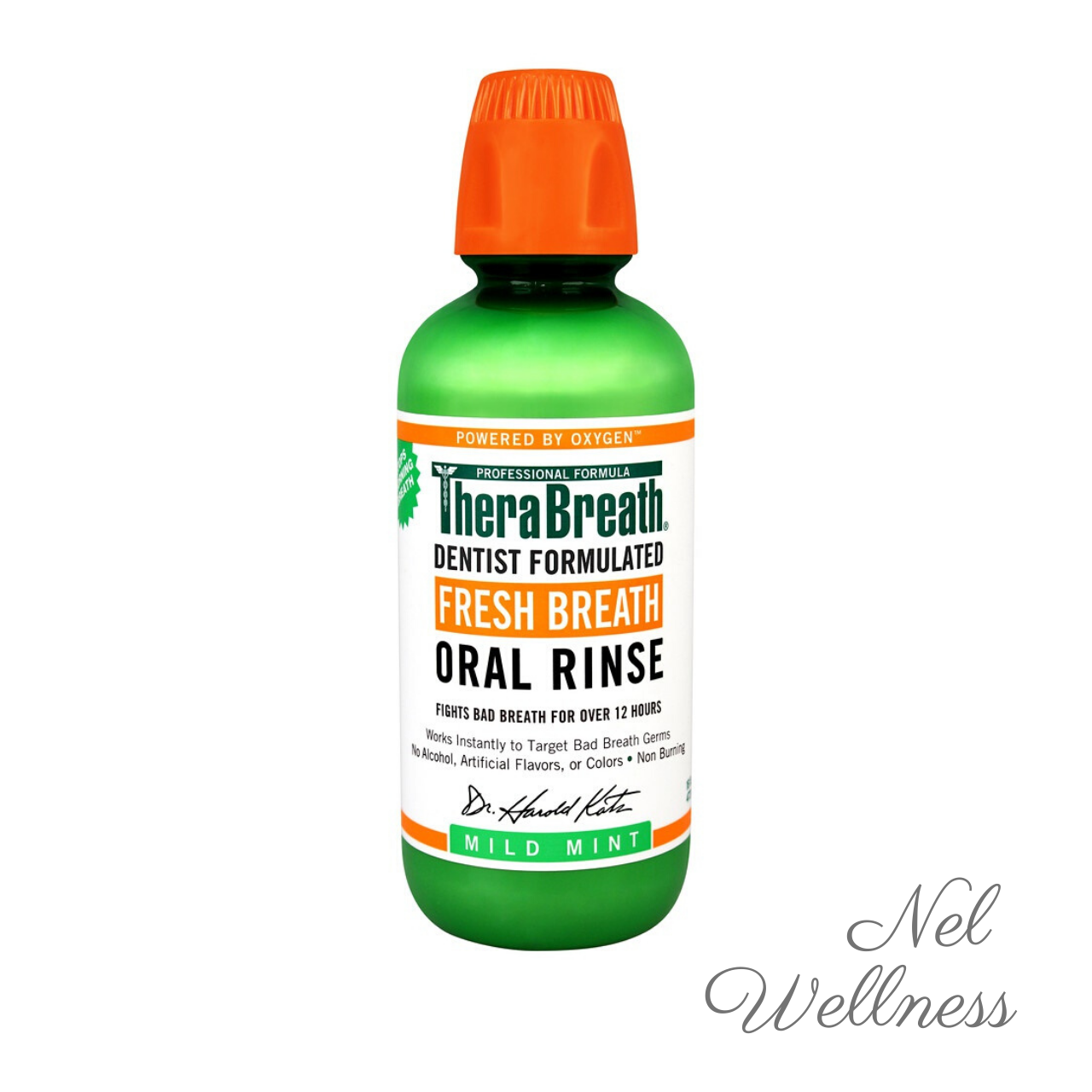 MILD MINT TheraBreath Fresh Breath Oral Rinse 16fl oz / 473ml Mouthwash Bad Breath Control