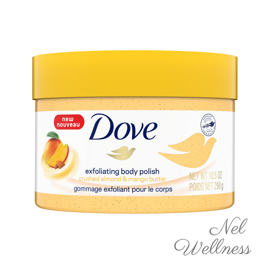 Dove Exfoliating Body Polish Scrub Crushed Almond and Mango Butter 10.5oz / 298g