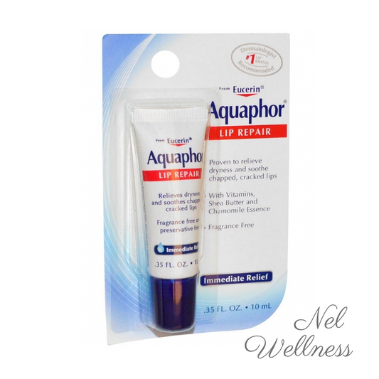 Aquaphor Lip Repair Immediate Relief Fragrance Free 0.35fl oz / 10 ml Dry Cracked Moisturizer Balm