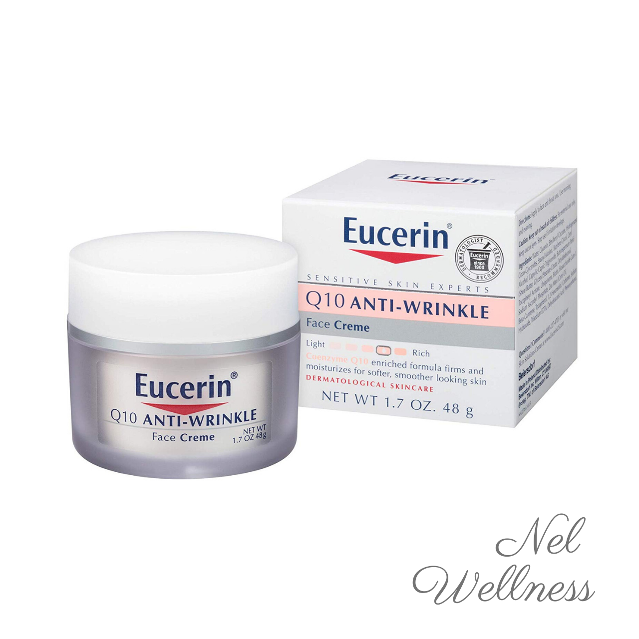 Eucerin Q10 Anti-Wrinkle Face Creme 1.7oz / 48g Skincare Moisturizer Lotion Cream Anti Ageing