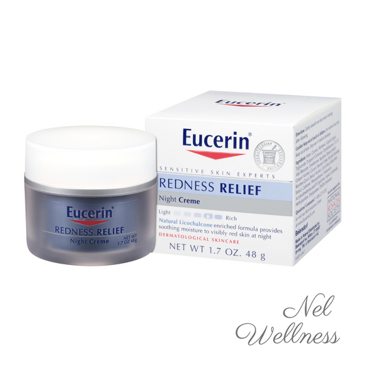 Eucerin Redness Relief Night Creme 1.7oz / 48g Skincare Moisturizer Moisturiser Lotion Cream